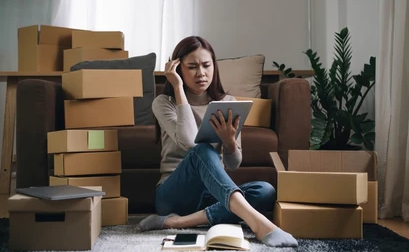 A Seattle resident waiting for delivery and assembly services