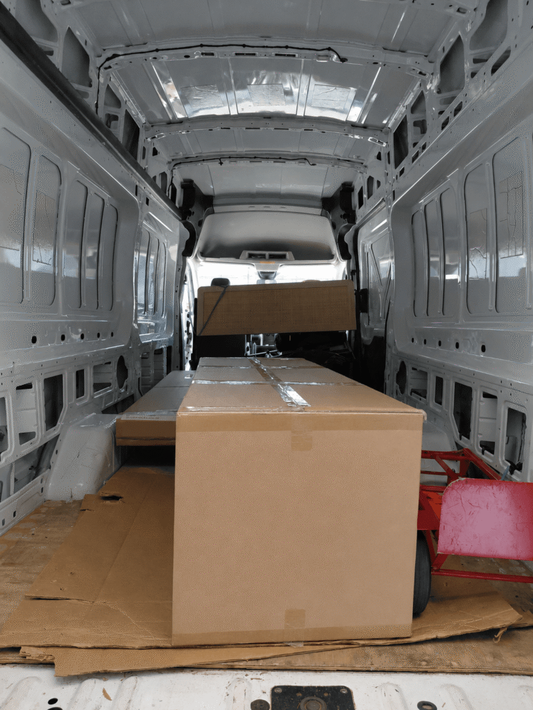 Bed frame pickup from Dania Furniture distribution center in DuPont, WA